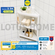 IKEA 3-tier Nordic style bathroom corner shelf IKEA VESKEN
