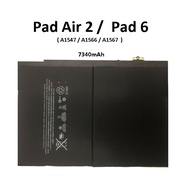 Replacement Battery 7340mAh For Tablet Pad 6 6th Gen/ Pad Air 2 ( A1547 A1566 A1567 ) For Repair