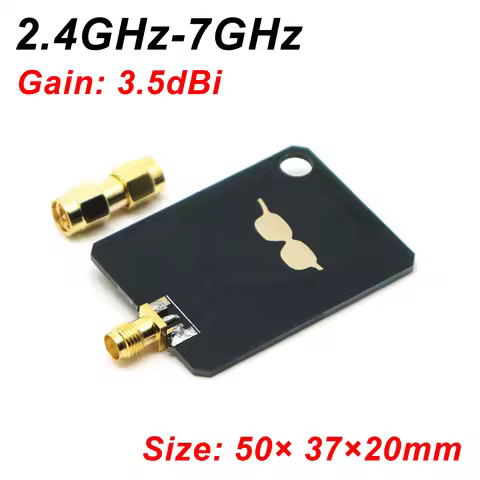 2.4GHz-7GHz UWB Antenna 3.5dBi SMA Directional Antenna 5GHz 5.8Ghz WIFI RF Signal Spectrum Monitorin