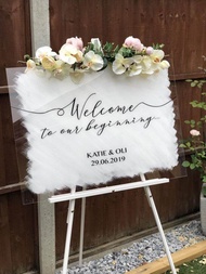 Welcome Sign Wedding / Welcome Sign Acrylic