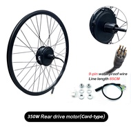 Wheel Hub EBike Motor 36V 48V 350W 500W Brushless Geared Ebike Motor Rear Rear wheel card motor