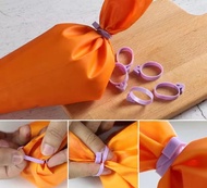 TERMURAH Karet Pengikat Kantong Piping bag Icing Bahan Silikon tali piping bag PENGIKAT PIPING BAG