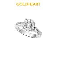 Goldheart Regalia 1.00ct Face Diamond White Gold Ring