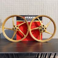 MUTAKIN 525 ล้อแม็ก CNC แม็กขอบ17 YAMAHA EXCITER150 EXCITER155 VVA (ล้อหน้า 4 รู) ขนาด1.6/1.6 ส่งเร็