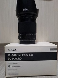 《天涯鏡》Sigma 18-300mm F3.5-6.3 (Canon EF Mount )！！！連配遮光罩