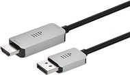 Monoprice DisplayPort 1.4 Cable to 8K HDMI - 6 Feet | 32AWG, 8K@60Hz, Up to 32.4Gbps Bandwidth, for Video Game Console, Gaming Monitor, Apple TV, or Laptop Computer