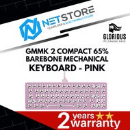 GLORIOUS GMMK 2 COMPACT 65% BAREBONE MECHANICAL KEYBOARD - PINK - GLO-GMMK2-65-RGB-P