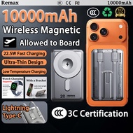 Remax 3C Certified 10000mAh 3C Powerbank Magnetic Wireless Power Bank Low temp Fast Charging 30W for