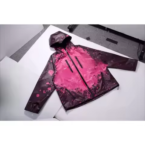 Unisex Clothing Protective Cover, Color-Changing Temperature Sensitive Waterproof Jacket Material
