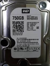 二手 WD 750G SATA / WD7502AAEX 桌上型硬碟