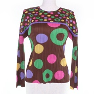 極佳狀態☆ 三宅一生PLEATS PLEASE PP21-JK594 長袖剪裁縫製上衣，顏色，日本製造，正品，女款。