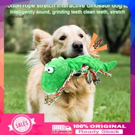 Dinosaur Dog Toy Squeaky Sound Dog Toy Dog Chew Toy with Squeaky Rope for Clean Teeth Fun Tug of War Toy for Small Medium and Breeds Perfect for Southeast Buyers