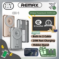 [3C Certified] REMAX CX-1 5000mAh PowerBank Fast Charging 15W Wireless Magnetic With Stand