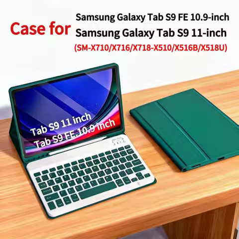 Case for Samsung Galaxy Tab S9 FE 10.9inch 2023 Detachable Bluetooth Keyboard Case For Samsung Tab S