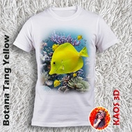 Botana Tang Yellow T-shirt / Botana Tang Yellow sea ornamental fish t-shirt, children's and adult si