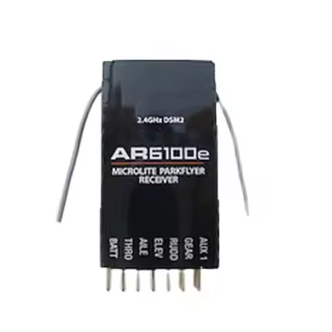 JR DSX7 DSX6 DSX9 DSM2 Receiver 2.4GHz 6 Channel 6CH AR6100e RC Acceptor Support Spektrum DX6i DX7 D