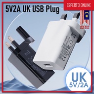 5V 2A UK Charger Plug 3 Pin USB Charger Adapter