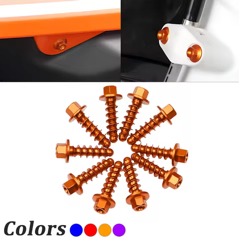 CNC Aluminum Self Tapping Screw Bolts Kit For KTM SX SXF EXC EXCF XC XCF Husqvarna TE FE TC FC TX FX
