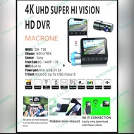 Dashcam mobil macrone 4k ultra HD