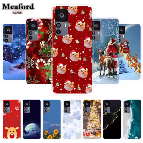 Christmas Phone Case For Xiaomi 12T 13T 14T Pro Silicone TPU Soft Cover Transparent Clear Shell Para