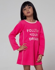 Little M Long Sleeve Midi Dress Follow Dream Anak Perempuan 111642831