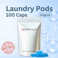 Import GenSafe Geranium Laundry Capsules Eco-Friendly Laundry Detergent Pods Gentle On Fabrics Scent HE Washer Safe Laundry Pods Sensitive Pack Of 100 Pods