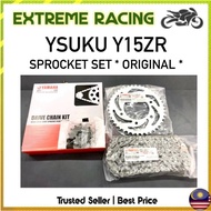 Y15 Original Drive Chain Kit Sprocket Set Standard Rantai Spoket 14T 42T B17-WF542-00 Yamaha Ysuku Y15ZR Y15 ZR Y15Z V1