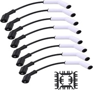 MOTOKU 8mm Ceramic Spark Plug Wire Harness Set for GM LS1 LS2 LS3 LS6 LS7 LT1 LT4 LT Engines for Che