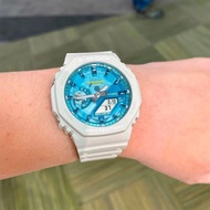 g*/shock GA-2100AS-5A white Oasis Series Men's Fashion resin watch strap w874