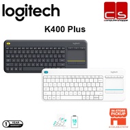 Logitech Media K400 Plus Wireless Touch Keyboard (Black / White)