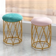DT16-33 Velvet Cushion Chair With Gold Cross Legs [4] G9-3