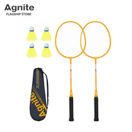 Agnite ไม้แบดมินตัน ไม้แบด แบดมินตัน ไม้แบดมินตันแพ็คคู่ พร้อมกระเป๋าใส่ไม้แบด ทนทาน ใช้งานได้นาน Badminton Racket