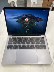 2019 MacBook Pro 13吋 Touch Bar Retina i5-1.4Ghz 4core 8gb Ram 128SSD 太空灰色 香港行貨 電池循環次數316 淨機 不議價 可到門市