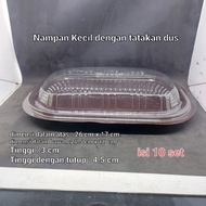 Plastic Mica / Plastic Cake Tray 16 x 28 cm contains 10 sets