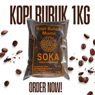Coffee POWDER 1kg - Robusta Ground Coffee Cap Soka - Pure Ground Coffee 1kg typical of Coffee Shop -