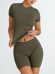 Trendy Queen Womens 2 Piece Lounge Sets Summer Workout Short Matching Sets Clothing Going Out Two Pi
