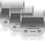 DODAER 3 Pack 3-3/4FC Detachable Pet Dog Grooming Ceramic Blades,Compatible with Andis,Oster A5,Wahl