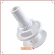 TOPBEAUTYMY Thru Hull Fittings for Boats, 3/4 inch White Thru Hull Fitting, Easy to Use 19mm Boat Ac