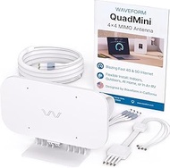 Waveform QuadMini: 4x4 MIMO Low-Profile Antenna Kit | External Antenna for 4G/5G Routers & Gateways 