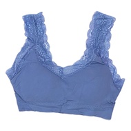 Bra Sport Wanita Olah raga KODE B800 | Bra V-Neck Aksen Renda Pad Busa ptt