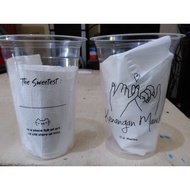 MINIMAL Screen printing plastic cups 16oz 14oz 12oz 7 grams starindo brand minimum order 500 pcs