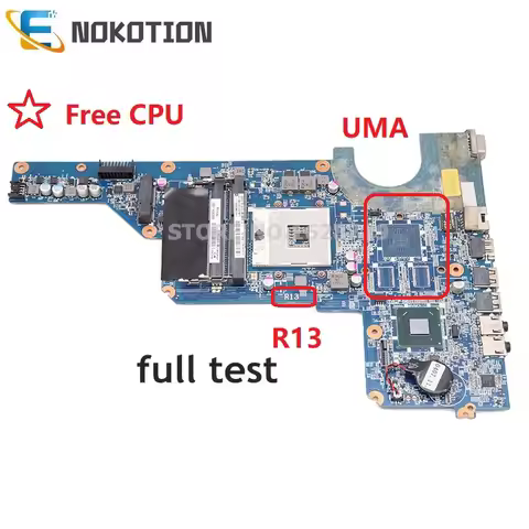 NOKOTION 636373-001 LAPTOP MOTHERBOARD For HP PAVILION G4 G7 INTEL HM65 GMA HD DDR3 Mainboard