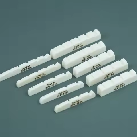 Guyker-Acoustic Guitar Bridge Saddle, Cow Bone, Bass piano pillow, Various Series