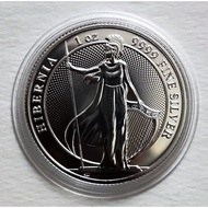 2022 Tokelau Hibernia 1 oz .9999 Silver Coin BU In Mint's Capsule