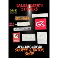 Sticker 2D Timbul Galeri Kereta