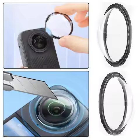 For Insta360 X5 Lens Protector Tempered Glass Camera Lens Cover for Insta360 X5 360 Camera Anti-Scra