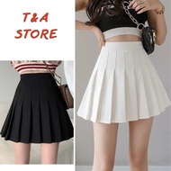 A-line tennis style pleated short swing A-line tennis skirt