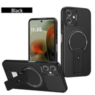 For Motorola G54 Case Moto G55 Phone Case Moto G54 Power Cover Moto G54 G55 Cover Carbon fiber Stent