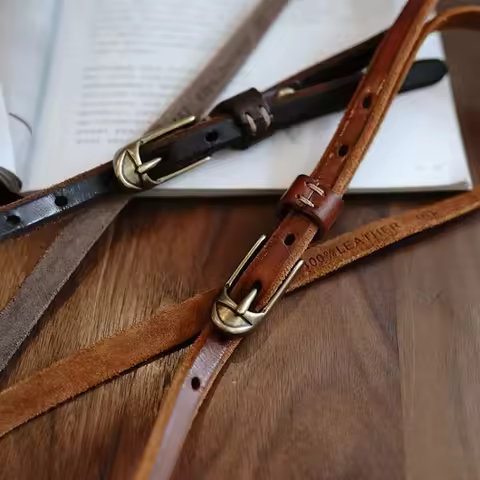Belt Genuine Leather Luxury Suede Belt For Women Stylish Leather Belt Brass Pin Buckle Genuine Leath