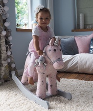 ยูนิคอร์นโยกสีชมพูเซเลสต์ & กระต่ายนางฟ้าเฟย์ Little Bird Told Me Celeste & Fae Rocking Unicorn